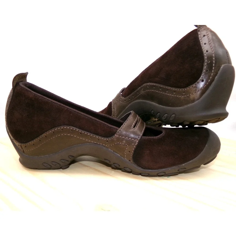 Merrell‎ Plaza Bandeau Mary Jane Shoes J46114 Womens Chocolate Brown Sz 9.5